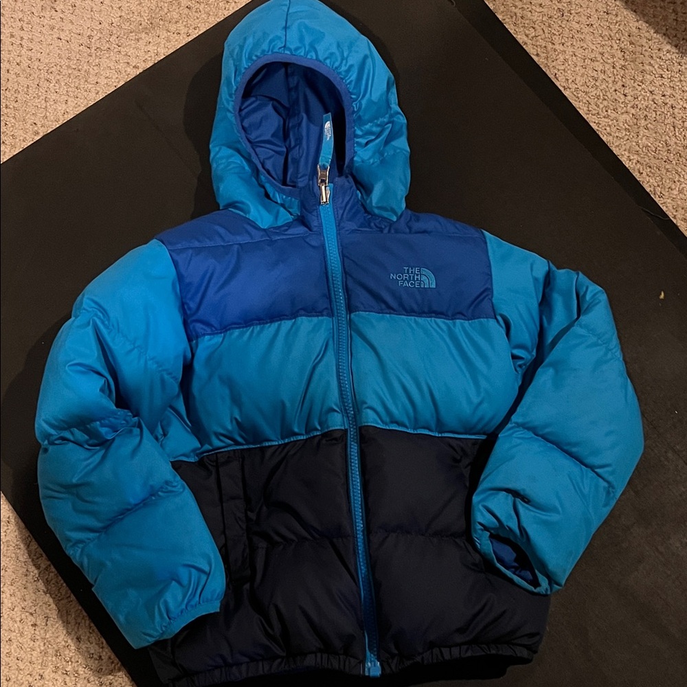 The North Face Two-Tone Blue Hooded Jacket